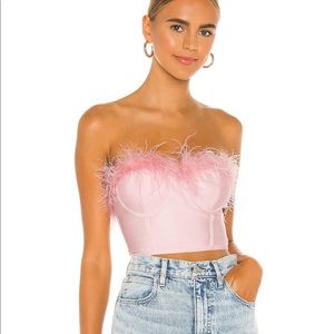 Superdown Bustier Top in Blush | xs